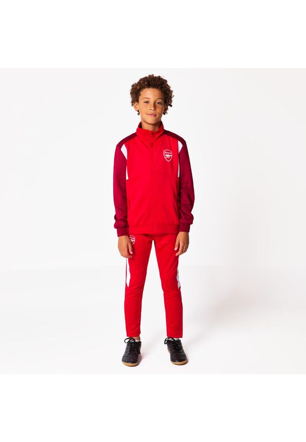 ARSENAL - Dres piłkarski dziecięcy Arsenal 23/24. Kolor: czerwony. Materiał: dresówka. Styl: sportowy