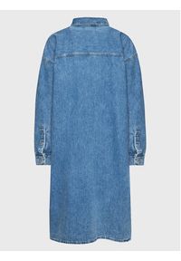 Calvin Klein Jeans Plus Sukienka jeansowa J20J220589 Niebieski Regular Fit. Kolor: niebieski. Materiał: bawełna
