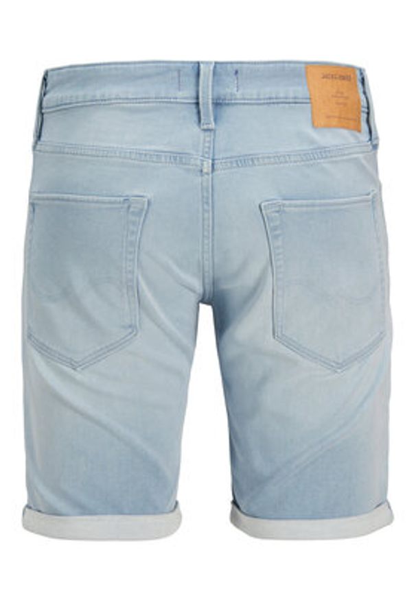 Jack & Jones Szorty jeansowe Rick 12269609 Niebieski Regular Fit. Kolor: niebieski. Materiał: bawełna