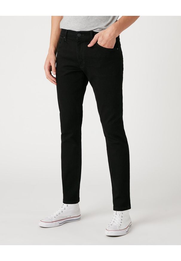 Wrangler - WRANGLER LARSTON MĘSKIE SPODNIE JEANSOWE JEANS BLACK VALLEY W18SHP19A 112127509