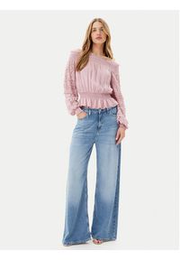 Guess Bluzka W5GH0S WE550 Różowy Regular Fit. Kolor: różowy. Materiał: wiskoza #4