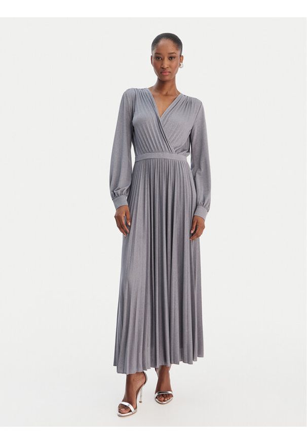 Marella Sukienka koktajlowa Mallo 2613621031 Szary Regular Fit. Kolor: szary. Materiał: wiskoza. Styl: wizytowy