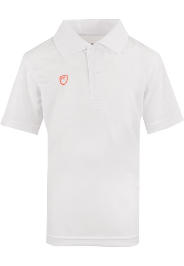 POWERLAYER - Dziecięcy Polo Shirt PlayerLayer Victory Biały 110-116 - Wygodny i Trwały. Typ kołnierza: polo. Kolor: biały. Materiał: poliester