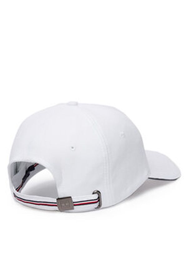 TOMMY HILFIGER - Tommy Hilfiger Czapka z daszkiem Corp Flannel AM0AM13164 Biały. Kolor: biały. Materiał: bawełna