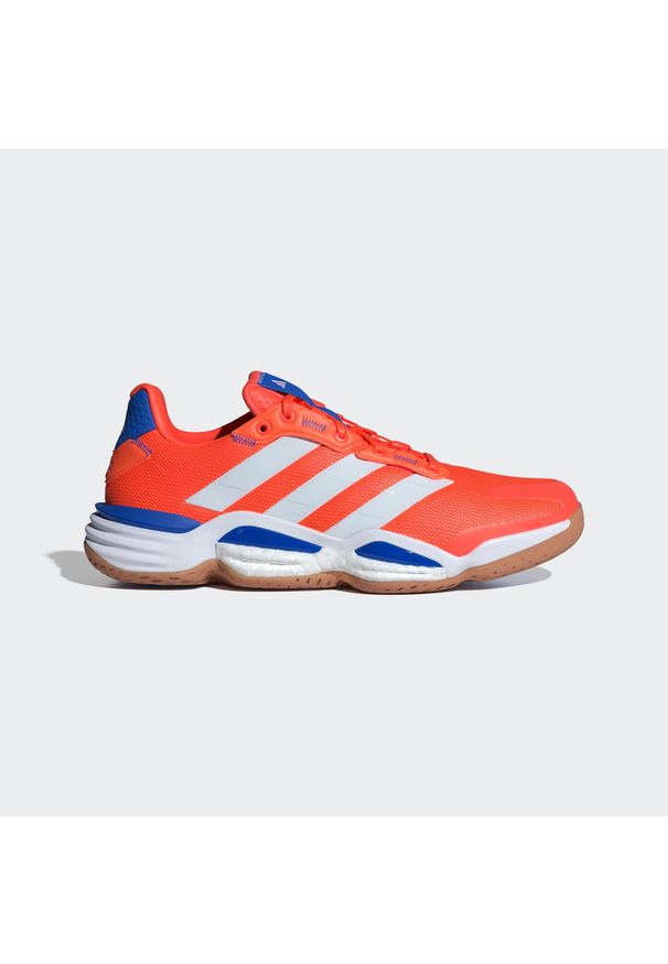 Adidas - Buty Stabil 16 Indoor. Kolor: pomarańczowy, niebieski, wielokolorowy, biały. Materiał: materiał. Sport: piłka ręczna