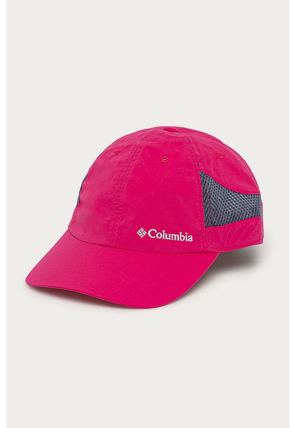 columbia - Columbia - Czapka. Kolor: różowy. Materiał: tkanina, skóra. Wzór: aplikacja