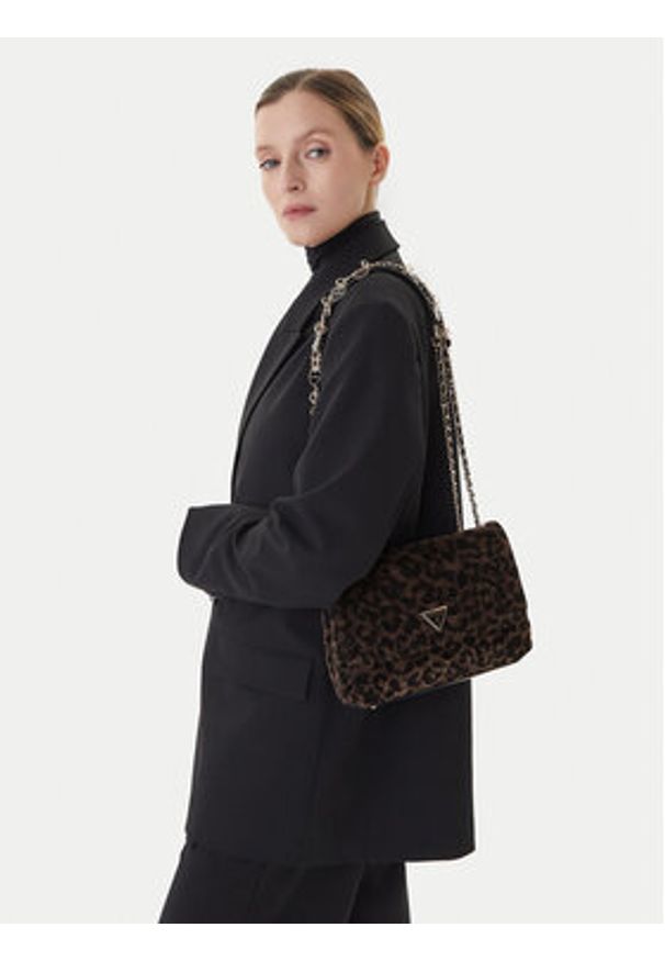 Guess Torebka Giully II br Brązowy. Kolor: brązowy