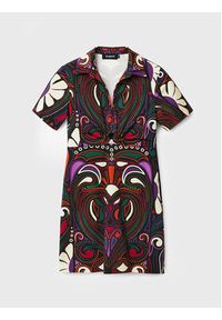Desigual Sukienka codzienna Celia 22WWVW19 Kolorowy Regular Fit. Okazja: na co dzień. Materiał: bawełna, wiskoza. Wzór: kolorowy. Typ sukienki: proste. Styl: casual #3