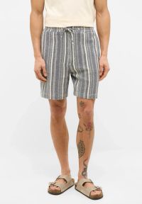Męskie szorty Mustang Style Lockport Shorts Blue Dobby Stripe 1016479 12740 #1