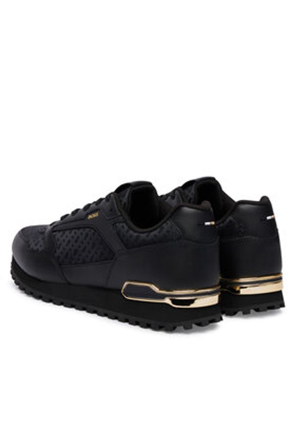 BOSS Sneakersy Parkour-L 50568574 Czarny. Kolor: czarny. Materiał: skóra