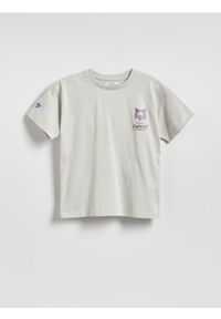 Reserved - T-shirt Kuromi - jasnoszary. Kolor: szary. Materiał: bawełna #1