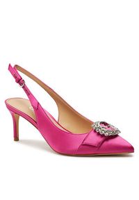 Guess Sandały Branca FLJBRA SAT05 Różowy. Kolor: różowy. Materiał: materiał