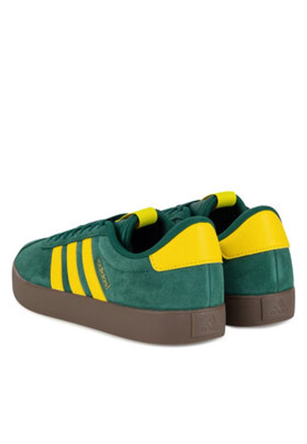 Adidas - adidas Sneakersy VL COURT 3.0 JP7535 Zielony. Kolor: zielony. Materiał: skóra, zamsz