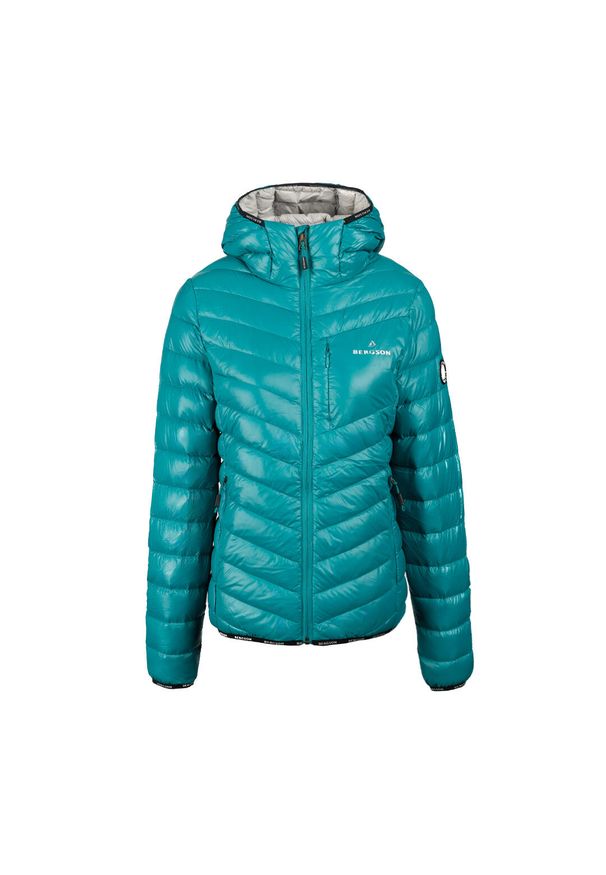 Bergson - Kurtka puchowa damska Celsius2. Kolor: niebieski. Materiał: puch. Sport: turystyka piesza