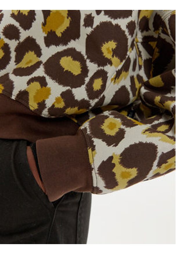 Alpha Industries Bluza 148030C Brązowy Regular Fit. Kolor: brązowy. Materiał: bawełna, syntetyk