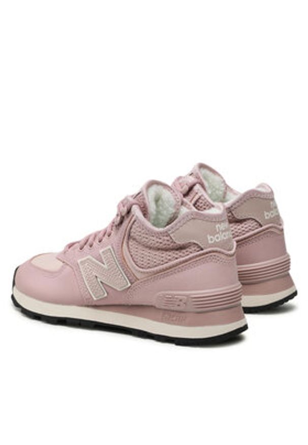 New Balance Sneakersy WH574MB2 Różowy. Kolor: różowy. Materiał: skóra. Model: New Balance 574