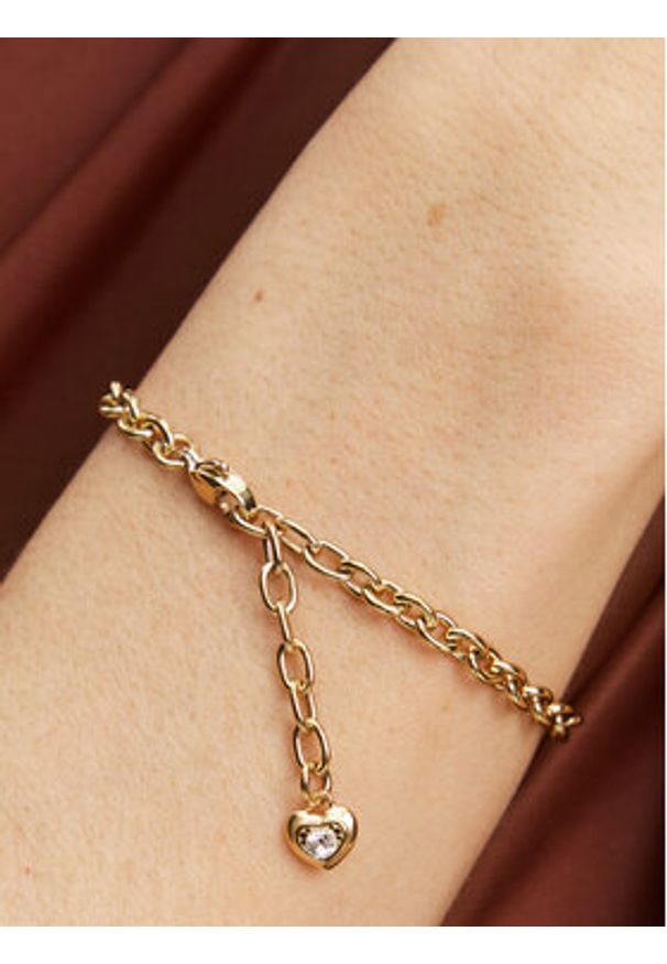 Guess Bransoletka JUBB05 214JW Złoty. Materiał: metalowe. Kolor: złoty