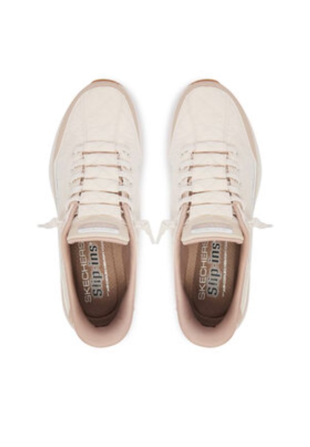 skechers - Skechers Sneakersy Contour Foam - Cozy Fit 150404/NTTP Beżowy. Kolor: beżowy. Materiał: materiał