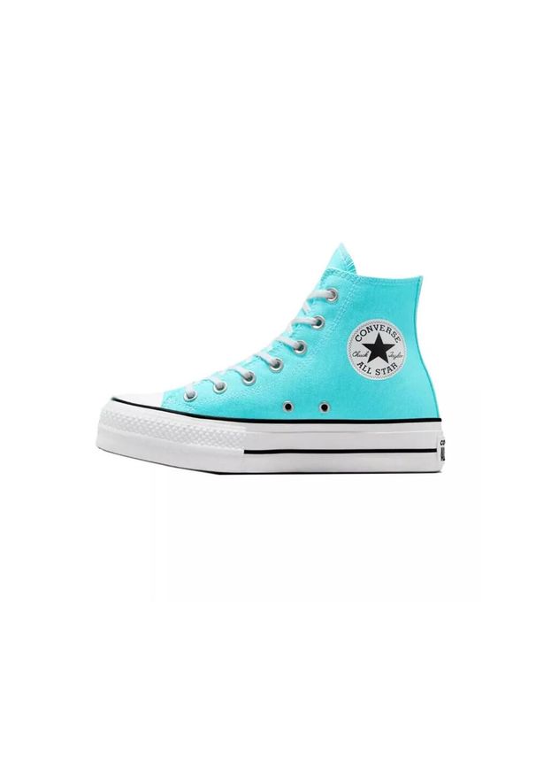 Buty Kobieta Converse Ctas Lift Hi Triple Cyan niebieski. Kolor: niebieski