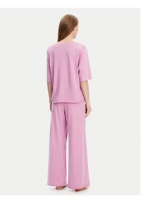 United Colors of Benetton - United Colors Of Benetton Piżama 35VB3P03P Różowy Loose Fit. Kolor: różowy. Materiał: bawełna #3