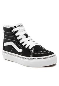 Sneakersy Vans Sk8-Hi VN0A5ELX6BT1 Mini Vans Black/True White. Kolor: czarny. Materiał: zamsz, skóra. Model: Vans SK8