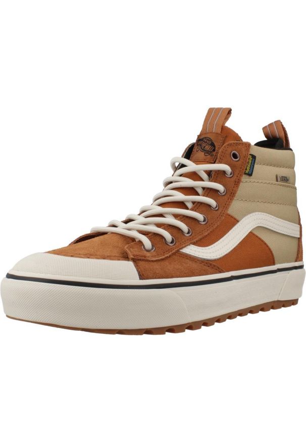 Tenisówki Vans Model Mte Sk8-hi Waterproof Kolor Brązowy. Kolor: brązowy. Materiał: tkanina, skóra