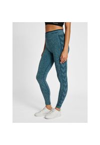 Legging damski bezszwowy midriff Hummel Mt Una Mid. Kolor: zielony