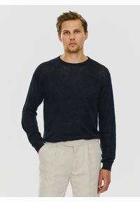 PAKO LORENTE – Granatowy lniany sweter P24SP-2X-003-G-0 - Pako Lorente. Kolor: zielony, niebieski. Materiał: len. Wzór: gładki. Sezon: lato, wiosna #9
