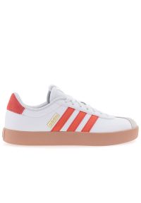 Adidas - Buty adidas VL Court 3.0 JP5346 - białe. Kolor: biały. Materiał: skóra, guma, syntetyk. Szerokość cholewki: normalna. Wzór: aplikacja