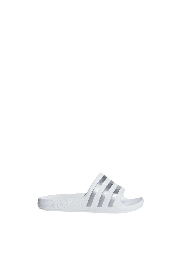 Adidas - Klapki adilette Aqua Kids. Kolor: biały, szary, wielokolorowy. Styl: sportowy, elegancki