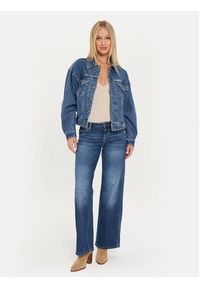 Guess Kurtka jeansowa W4YN56 D5CC3 Granatowy Oversize. Kolor: niebieski. Materiał: jeans, bawełna