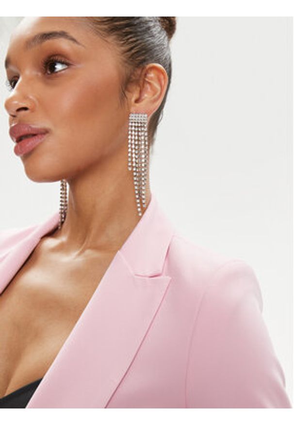 Kontatto Marynarka CO900 Różowy Regular Fit. Kolor: różowy. Materiał: syntetyk