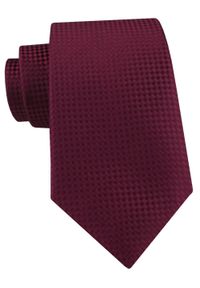 Męski Krawat Alties - Bordo, Delikatna Struktura Tkaniny. Kolor: czerwony. Materiał: tkanina. Styl: wizytowy, elegancki #1