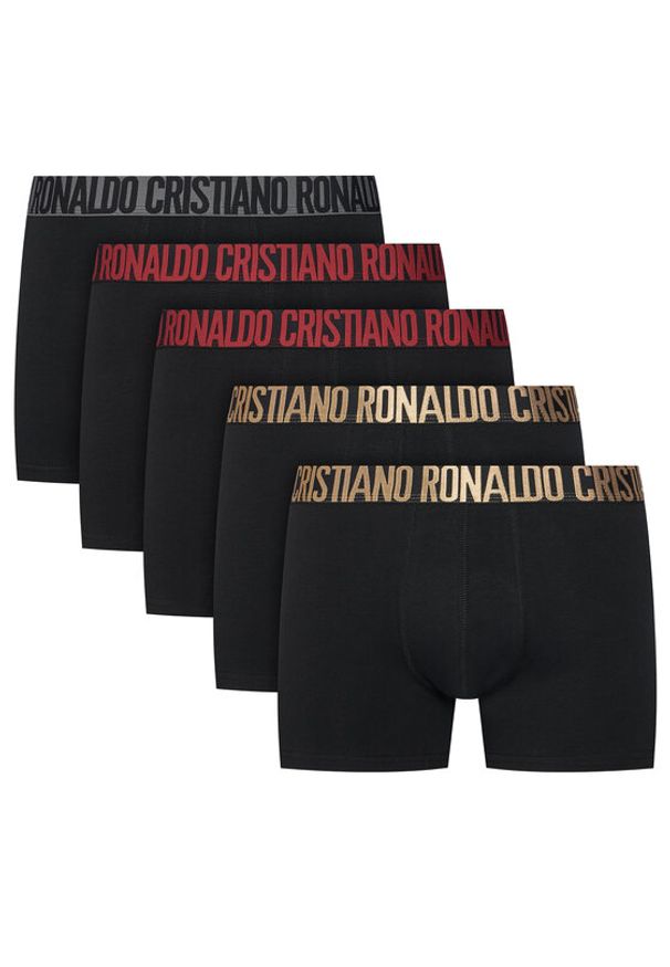 Cristiano Ronaldo CR7 Komplet 5 par bokserek 8125-49 Czarny. Kolor: czarny. Materiał: bawełna
