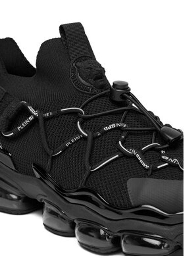 Plein Sport Sneakersy Cyber Thunder FAES USC0842 STE003N Czarny. Kolor: czarny. Materiał: skóra