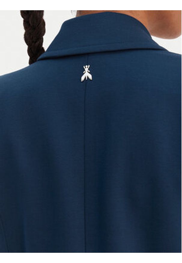 Patrizia Pepe Marynarka 8S0584/A715-CA97 Niebieski Regular Fit. Kolor: niebieski. Materiał: wiskoza