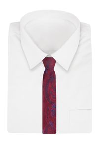 Alties - Krawat - ALTIES - Czerwony, Duży Wzór. Kolor: czerwony. Materiał: tkanina. Styl: elegancki, wizytowy