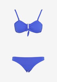 Renee - Niebieskie Bikini Dwuczęściowe Biustonosz z Metaliczną Wstawką i Majtki Elastyczne Adrastea. Kolor: niebieski #3