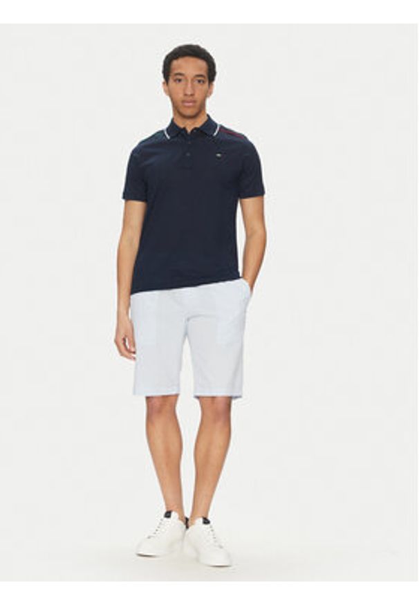 PAUL & SHARK - Paul&Shark Polo 25411282 Granatowy Regular Fit. Typ kołnierza: polo. Kolor: niebieski. Materiał: bawełna