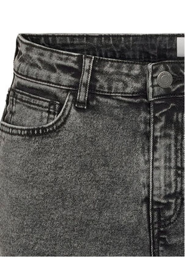 Noisy may - Noisy May Szorty jeansowe Moni 27033697 Szary Slim Fit. Kolor: szary. Materiał: bawełna