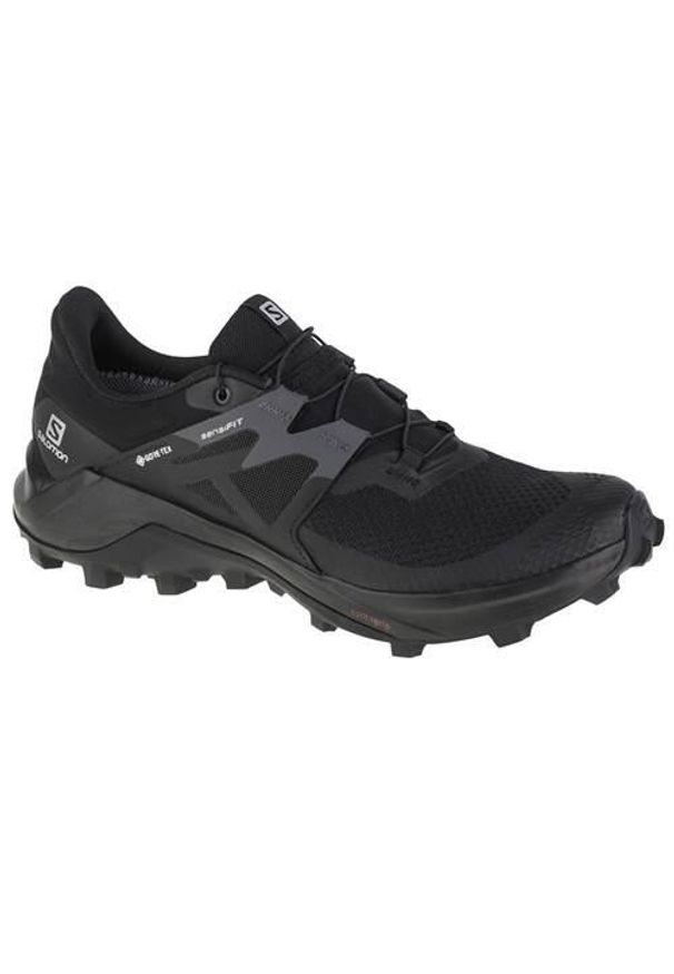 salomon - Buty do biegania męskie Salomon Wildcross 2 Gtx. Kolor: czarny. Materiał: guma, syntetyk, tkanina, materiał. Szerokość cholewki: normalna. Sport: bieganie