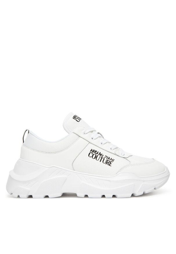 Versace Jeans Couture Sneakersy 78YA3SC1 Biały. Kolor: biały. Materiał: skóra