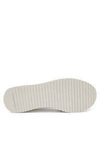 Calvin Klein Jeans Sneakersy Runner Laceup Sock Mg Nylon Mix YW0YW01644 Biały. Kolor: biały. Materiał: skóra #6