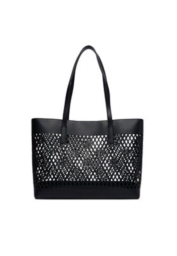 Guess Torebka Letty HWPG99 11240 Czarny. Kolor: czarny. Materiał: skórzane