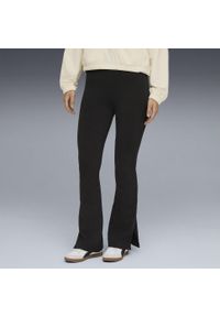 Puma - Damskie rozkloszowane legginsy HER z wysokim stanem PUMA Black. Stan: podwyższony. Kolor: czarny. Sport: fitness