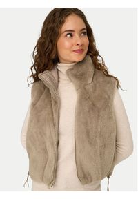 only - ONLY Bezrękawnik Dana 15348986 Beżowy Regular Fit. Kolor: beżowy. Materiał: syntetyk. Długość rękawa: bez rękawów #6