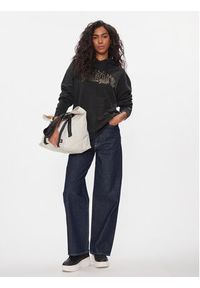 Tommy Jeans Bluza Luxe Varsity DW0DW16410 Czarny Relaxed Fit. Kolor: czarny. Materiał: syntetyk #6