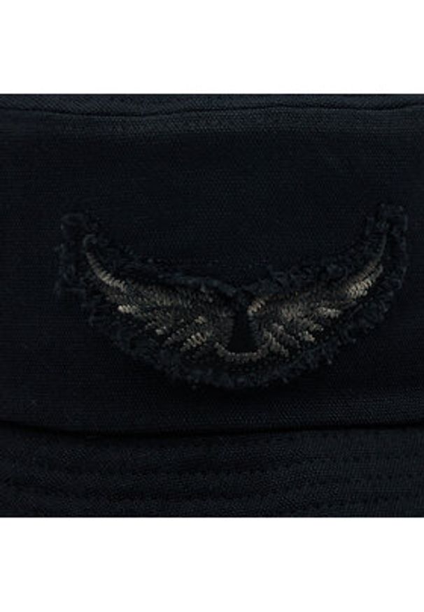 Zadig&Voltaire Kapelusz Bob Wings Patch OWHT00119 Czarny. Kolor: czarny. Materiał: materiał, bawełna