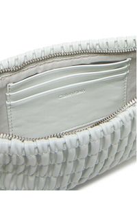 Calvin Klein Jeans Torebka Rouched Zip Top Bag LV04K3090G Szary. Kolor: szary. Materiał: skórzane #5