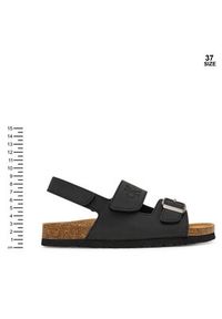 Calvin Klein Sandały Velcro V3X2-83328-0315 D Czarny. Kolor: czarny. Materiał: skóra #8